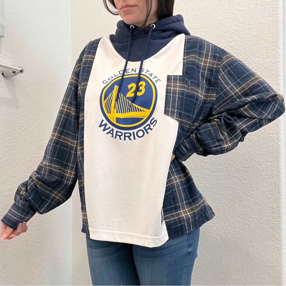 Golden State Warriors Plaid Hoodie